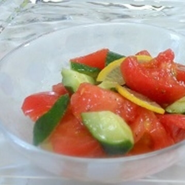 胡瓜＆トマト簡単サラダ